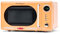 Nostalgia - Retro compact microwave oven - 0.7 Cu. 700 watts with LED digital display - Child lock - Easy to clean interior - Orange
