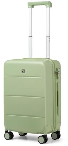 Hanke Hartschalenkoffer mit Drehrad, TSA-zugelassenes Gepäck, 40,6 cm, Untersitz-Handgepäck, 50,8 cm, 61 cm, 66 cm, 71,1 cm, großes Hardside-Gepäck, Reisegepäck-Set, Grün (Bamboo Green), Carry On 20