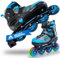 Apollo Champion, größenverstellbare Inliner für Jungs und Mädchen ab Größe 31, für Damen und Herren bis Größe 42, hochwertige Inline Skates für Kinder und Erwachsene mit LED Rollen
