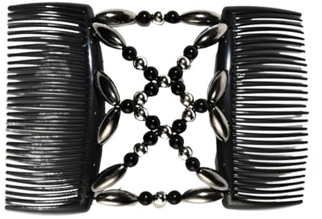 SUJEBKC Pince à Peigne Magique,Accessoire Pour Cheveux Pour Femmes,Accessoire Pour Cheveux,Stretch,Double Clip,Accessoires De Brosse à Cheveux Pour Femmes Filles