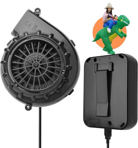 Bzeumk Mini ventilatore gonfiabile di ricambio, a forma di dinosauro, per costume gonfiabile
