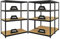 PROREGAL Mega Deal | 3X Schwerlastregal Big Elephant | HxBxT 160x120x60cm | Fachlast 200kg | Schwarz | Kellerregal, Steckregal, Garagenregal, Lagerregal