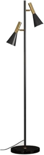 Lampadaire Lampadaire Lampadaire LED réglable Maison Salon Chambre Étude Décoration Base en Marbre Lampe sur Pied Lampadaires,Noir,27 * 154cm