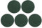JRSHIRLEYLTD 5 esponjas de flores redondas de 8 x 4 cm de espuma para flores (verde)