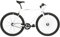 FabricBike Original - Single Speed Fixie Bike, 28 Zoll, Fixed Gear, Singlespeed Fahrrad Retro, Fixie-Räder, Hi-Ten Stahlrahmen, 10,45 kg (Größe M). (White & Black, S-49cm)