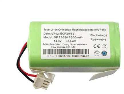 2600mAh Replacement Battery Compatible with Eufy RoboVac 11 11C 11S Plus 11S Max 12 15T 15C Max 25C 30 30C 35C G10 G20 Hybrid G30 Verge Edge G32 Pro G35+ G40 Hybrid+, 1PC