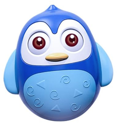 CIYODO Rasselspielzeug Niedlicher Pinguin Tumbler Für Mädchen Fördert Motorische Fähigkeiten Und Koordination Für Boden Kinderwagen Und Leicht Zu Reinigen