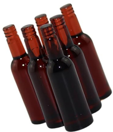 Garneck 6pièces Lot de Bouteilles De Bière Miniatures Réalistes pour Décorations De Micro-Paysage Et Maisons De Poupées