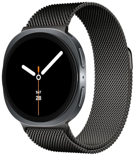 Kompatibel mit Samsung Galaxy Watch 8 Armband Metall 40mm 44mm Magnet Milanese Loop Galaxy Watch 8 Classic Uhrenarmband 46mm Galaxy 9 Ersatz band Schwarz Gold Rosa Silber