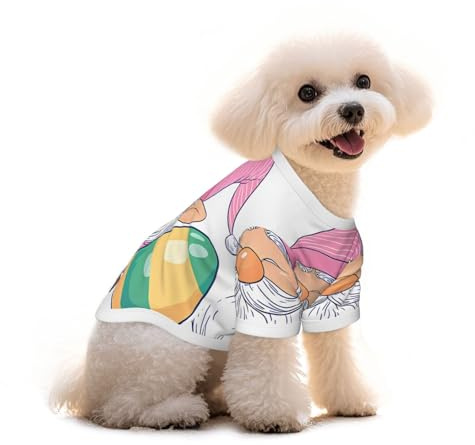 Salelf Old Man for Pure Cotton Pet T-Shirt für Hunde und Katzen – weiches, atmungsaktives Sommer-T-Shirt oder ärmellose Weste, für kleine und mittelgroße Rassen mit empfindlicher Haut