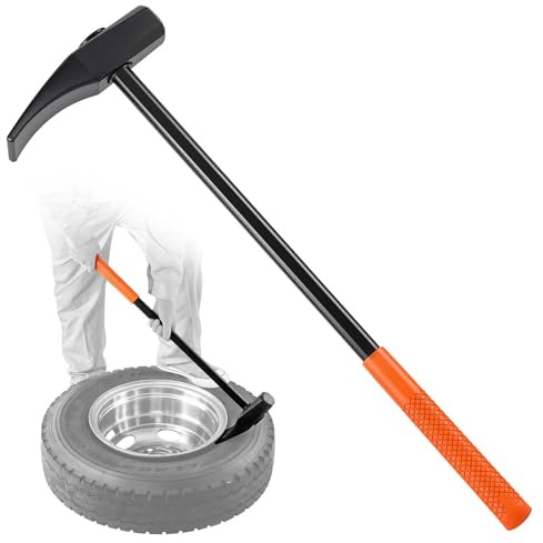 VEVOR Cuña Destalonadora de Neumáticos con Mango de 810 mm, Martillo Destalonador de Neumáticos con Forma de Pico de Pato, Cabezal de Hierro Fundido para Autobuses, Camiones, Coches, UTV, Tractores