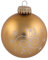 mugesh Weihnachtskugel Ornamente Gold - Schönes Geschenk für Musiker (7cm)