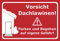 Melis-Folienwerkstatt Schild Vorsicht Dachlawinen - 30x20cm - 3mm Aluverbund – 20 VAR S00018-023-D