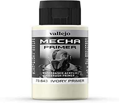 Vallejo AV Mecha Acryl-Farbe für Airbrush, 60 ml 60 ml Ivory Primer