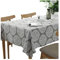 meioro Grey Retro Tischdecke Rechteckige Tischdecken Baumwolle Leinen Tischtuch Geeignet für Home Küche Dekoration Tischtuch Tischwäsche, Verschiedene Größen(100 x 140 cm)