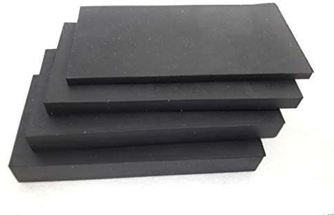 5 Stück 4x8cm 40x80mm Gummiblock/Gummiplättchen 8mm Stärke