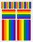 Generisch 10 Stück Flaggen Aufkleber Regenbogen Set | Sticker Gay LGBT Homosexuel Schwul Autoaufkleber