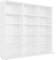 vidaXL CD-Regal Hochglanz-Weiß 102x16x89,5 cm Spanplatte