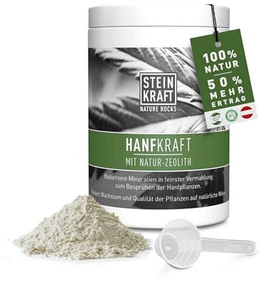 Hanfkraft Cannabis Blattdünger 450g Pulver - 100% Natürliche Nährstoffe, Bio & Vegan - Ertragssteigerung >50%, Photosynthese-Booster - Für Indoor & Outdoor