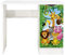 leomark scrivania per bambini in legno 90cm x 50cm x 77cm (LxPxA), set di mobili per computer, scrittoio stile moderno, tavolo per imparare e giocare, mobili per la camera dei bambini, Animali
