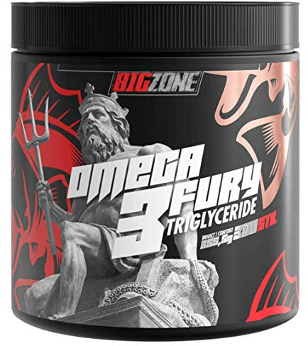 Big Zone Omega 3 Fury Triglyceride Hochwertige Triglycerid Form Keine Zugabe von Vitamin E 500mg EPA 250mg DHA/pro Kapsel | 300 Kapseln