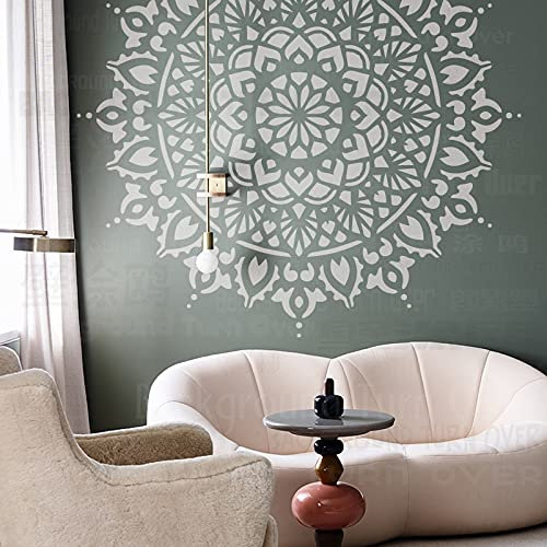 170cm Huge Giant Mandala Ceiling Indian Arabic Ethnic Round Schablone Für Wände Große Schablonen Vorlage Wiederverwendbare Mandala Nische Wand Bodenbelag Dekor Muster Möbel Malen Große