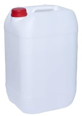 HELGUEFER - Bidon 30 Litros Rectangular Apilable | Garrafa Plastico PEHD Reutilizable, Libre de BPA | Bidon Agua, Aceites, Salsas, Apto para Uso Alimentario | Resistente, Seguro, Fácil Almacenaje