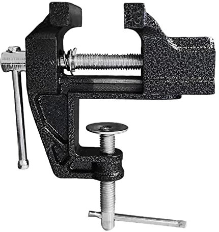 Svauoumu Mini Vice Bench Vice Clamp Universal Small Workbench Vise with 360° Rotating Clamp Head,Adjustable Bench Vise, Used for Jewelry Wood Industry Hobby Vice DIY Repair Tool