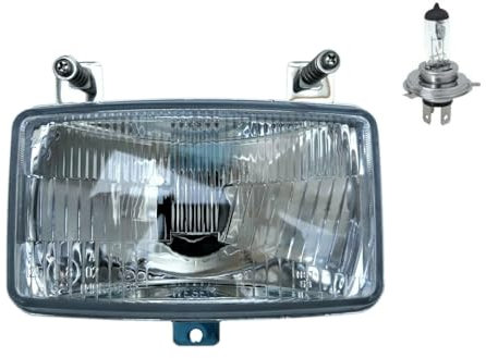 MelTruck® Scheinwerfer mit Glühbirne H4 12V Fernlicht Abblendlicht Traktor Deutz Fahr E8