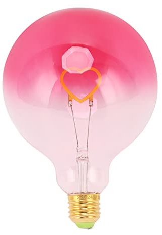 Spacnana Ampoules LED E27 Love Shape Ampoule LED Décorative Dimmable Rose Night Light Bulb