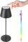 FUYO Tischlampe Kabellos Dimmbare Touch Control Led Tischleuchte mit Warmweiß 8 Farben RGB Outdoor Tischlampe wasserdicht für Innen Außen Terrasse Schlafzimmer Esstisch Balkon BBQ (Schwarz)
