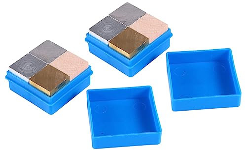 AOKWAWALIY 8-teiliges Set mit Materialdichte, Ausrüstung, Dichte, Werkzeug, Wärmeexperimente, Würfel, Dichte-Set, Dichteuntersuchungswürfel, Kupfer, Aluminium, Eisen zum Studieren von Holz, Lehren,