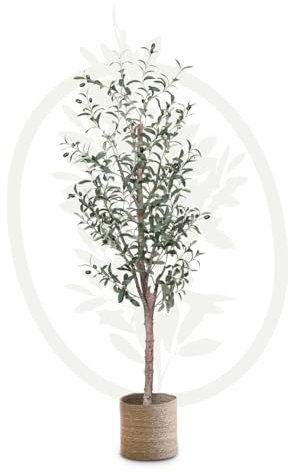 Maia Shop | Olivier Artificiel | Plante Artificielle interiur | Plante Artificielle | Mesures: 150 x 60 cm | Fausse Plante | Arbre Artificiel | Decoration Maison | Minimaliste