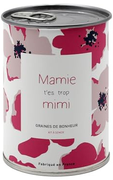 Mauvaises Graines© - Kit de Graines de Fleurs à Semer Mamie - Idée Cadeau Original Femme Homme Amis Famille Anniversaire Fête Grands Mères - Ultra Simple à Utiliser - 100% Fabriqué en France