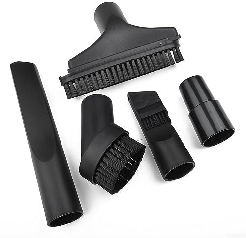 Daaxing Kit de 5 brosses à poussière pour aspirateur Karcher MV2 A2004 A2024 WD2 WD3 WD3P DS 5500, 1 brosse en polypropylène, 1 brosse ronde en polypropylène, 1 tête d'aspiration 2 en 1, 1 tête