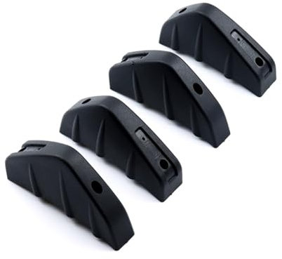 BSWNSJZT für Opel Astra G 1998-2005 Auto Heckspoiler Stoßstangendiffusor Lip, 4 Stück Heckspoilerlippe Diffusor Antikollisions Zubehör, Black