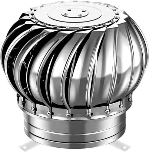 Stainless Steel Wind Turbine Attic Ventilating Fan Quiet Non Powered Roof Ventilator for Improved Home Airflow and Ventilation