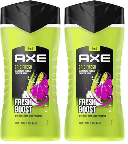 AXE 3in1 Shower Gel Epic Fresh, 250 ml (Paquete de 2)