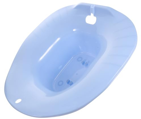 Baluue Pflegebecken Sitzbad Für Toilette Bad Nach Der Geburt Sitzbadbehandlung Klapptoilette Sitzbadewanne Waschbecken Toilette Sitzbad Für Analfissur Toilettensitz Bidet Plastik Blue