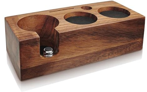 Coffee Tamper Stand,Tamperstation,espresso station,tamper station,barista station,tamping station,Kaffeepressenständer aus massivem Holz,Kaffeepressenbasis aus massivem Holz