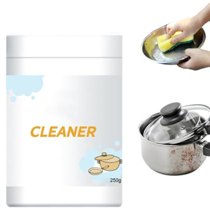 Powerful Kitchen All purpose Powder Cleaner, 2025 New Kitchen Cleaner, Stainless Steel Polisher, Hob Cleaners, Air Fryer Cleaners, Sink Cleaner for Kitchen Pots and Pan Removing Stain (1)
