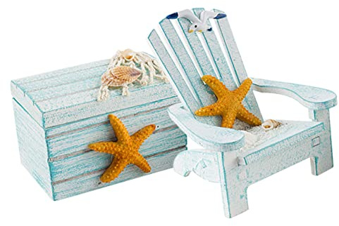 HEATSHAKING 1 Satz Strandkorb Dekoration Heimdekoration Strandverzierung Strandhaus -Accessoire Dekoration des Strandzimmers Einrichtung mit Strandmotiven Miniaturstrandzubehör Kiefernholz