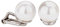 Traveller Boucles d'oreille clip - Perle 10mm blanc - platiné - 700110