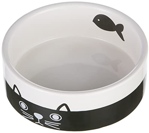 Nobby Katzen Keramiknapf FACE, schwarz / weiss Ø12,0 X 4,5 cm, 1 Stück