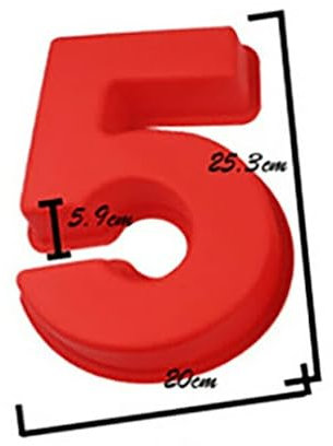 Van Der Linn Extra Large Silicone Number Birthday Cake Baking Tin Mould 0-9 (5)