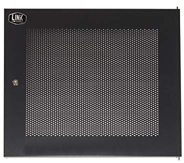 Link Zubehör PC und Laptop Marke Metallhalter TRAFORATA mit SERRATURA per ARMADIO 12U LK1912UNF Nero