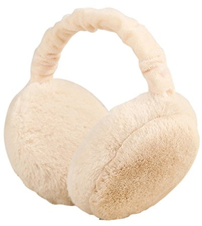 LUOEM Cache-oreilles d'Hiver Unisexe Anti Froid Cache-Oreilles En Peluche Chaud Pour Femme Homme Cache Oreilles Femme Réglable et Pliable (Beige)