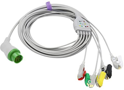 Biolight EKG Kabel, 5 Leitungen Pinch/Grabber IEC European Standard Connector