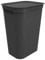 Rotho Brisen Wäschekorb mit Deckel 50 l, Kunststoff (PP), Schwarz, 50 Liter (43 x 34 x 53 cm)