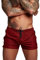 TMEOG Badehose für Herren Schnelltrocknend Badeshorts Kurz Herren Badehose Männer Schwimmhose Boxer Badepants Wassersport Kurze Hose Schwimmshorts mit Reissverschluss(Weinrot, L)